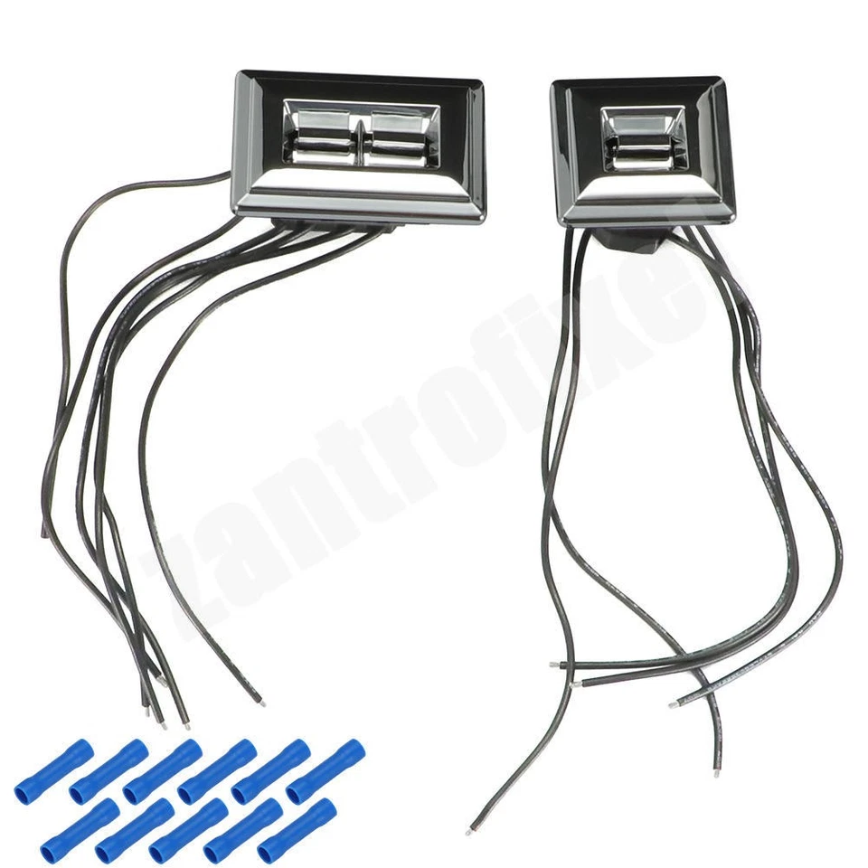 For 1980s GM Chevy Truck C10 Front Power Window Wire Pigtail Connector W/ Switch - Image 2 of 4