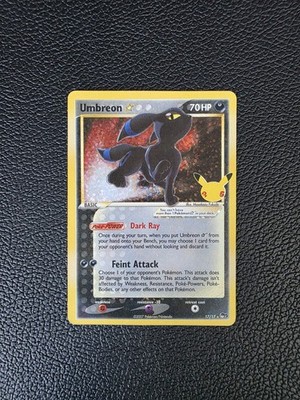 Pokemon Umbreon Nachtara Gold Star 17/17 25th Celebrations EN 2007 / 2021 NM-