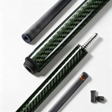 Pool Cue Stick Carbon Fiber 11.8mm Tip Olive Green Professional Cuefessnuance
