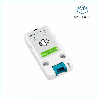 M5Stack Audio Player Unit N9301, UART, microSD, 3,5mm Stereoausgang, MP3/WAV, 5V