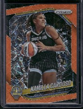 2025 Panini Prizm WNBA #89 Kamilla Cardoso Orange Velocity Prizms