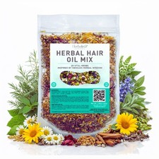 Herbal Hair Oil Mix 3.5oz 100g  20 Mexican-Inspired Ayurvedic Herbs  Longer-
