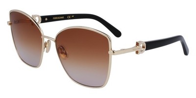 Ferragamo SF312SR Gold/brown gradient 60/18/140 Damen Sonnenbrillen