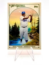 2023 Topps X Bob Ross The Joy of Baseball - Jackie Robinson #45 Brooklyn Dodgers
