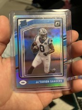 2024 Panini Donruss Optic - Rated Rookie Ja'Tavion Sanders #244 Holo Prizm (RC)