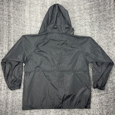 Vtg Tri-Mountain Men's M Windbreaker Jacket Hooded Packable