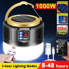 1pc Solar LED Camping Lantern Power Bank Wate...