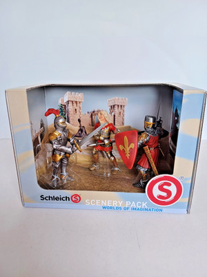 MINT CONDITION - RARE Schleich Fleur-de-Lis Faction Knights Scenery Pack 40995