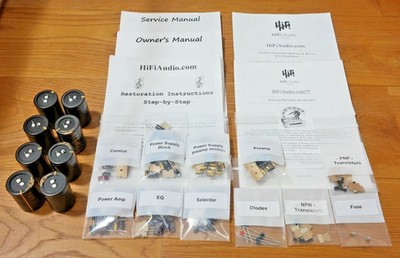 Sansui AU-X1 rebuild restoration recap upgrade kit repair capacitor
