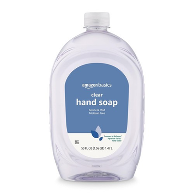 #ad Amazon Basics Gentle amp; Mild Clear Liquid Hand Soap Refill Triclosan Free Derma $16.84
