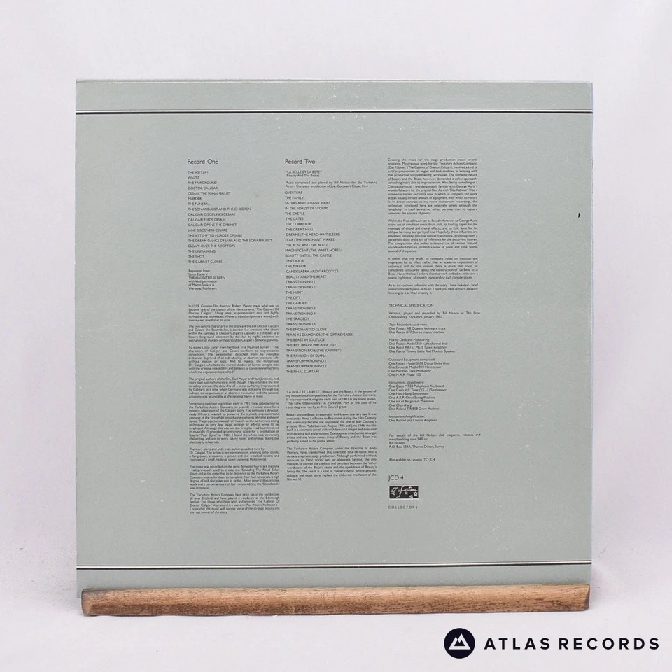 Bill Nelson Das Kabinet / La Belle Et La Bete Double LP Vinyl Record - EX/EX — 第 3/4 张图片