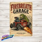 Vintage Gasser Drag Racing Metal Sign 8x12 Retro Hot Rod Garage Tin Plaque
