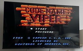 1985 Code Name: Viper- NES Nintendo w Box And Manual - Tested And Working