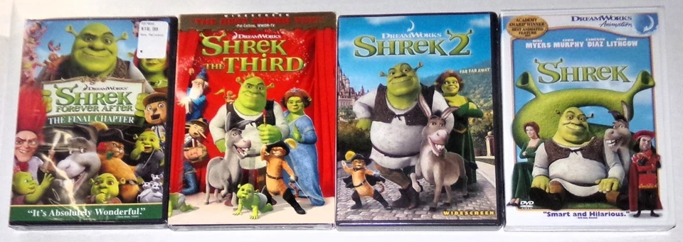 Shrek 1 2 3 & 4 Forever After Final Chapter (DVD) Dreamworks Animated Comedy NEW - Image 2 of 4