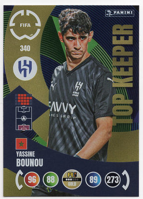 340. Yassine Bounou | Top Keeper | Panini FIFA Club World Cup 2025
