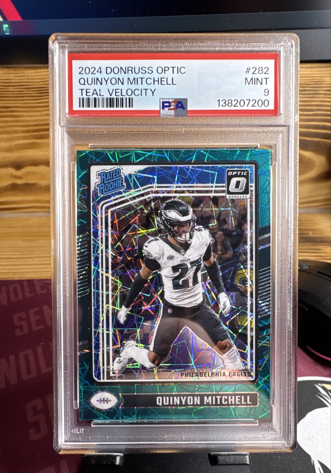 2024 Panini Donruss Optic - Rated Rookie Quinyon Mitchell #282 Teal Velocity RC