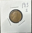 1913 S Lincoln Wheat Cent Penny VG-Details  "Actual Coin Pictured"