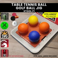 xTool F1 Golf Ball Jig | Laser Engraving Template 