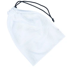Golberg Mesh Laundry Bag 12x18 Inches for Delicates Beach Camping White