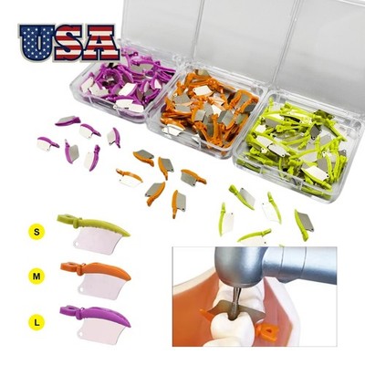 US 50x Diastema Wedges Dental Matrix Fender Prep Interproximal Wedge Guard L/M/S
