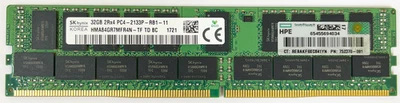 752370-091 SK Hynix 32GB 2Rx4 PC4 2133 HMA84GR7MFR4N DDR4 ECC Server Memory - Image 1 of 2