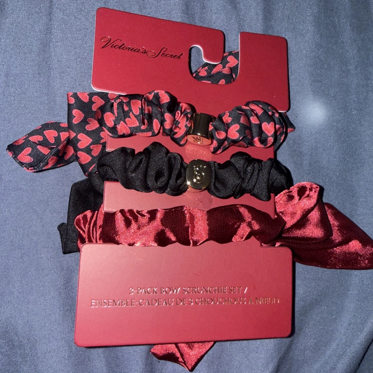Victoria\'s Secret PINK Multi-Piece Pink, Red & Black Hair Accessory Set Victoria main image 2