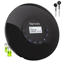 Rechargeable Portable CD Player for Car with Built-in Headphone and Long