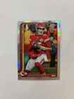 2025 Topps Chrome Patrick Mahomes REFRACTOR Holo Card. KC Chiefs Superstar
