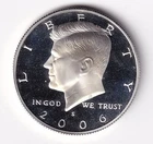 2006 S SILVER PROOF KENNEDY HALF DOLLAR  FROM SILVER PROOF SET #249