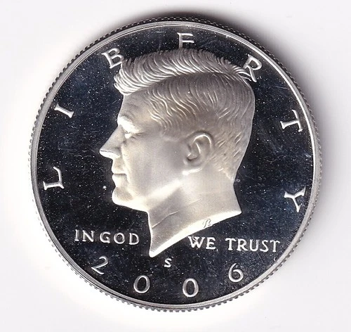 2006 S SILVER PROOF KENNEDY HALF DOLLAR  FROM SILVER PROOF SET #249