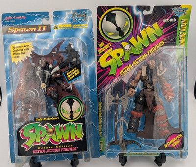 Viking Spawn Ultra Action Figure 1996 & Spawn II 1995 McFarlane Toys NIB
