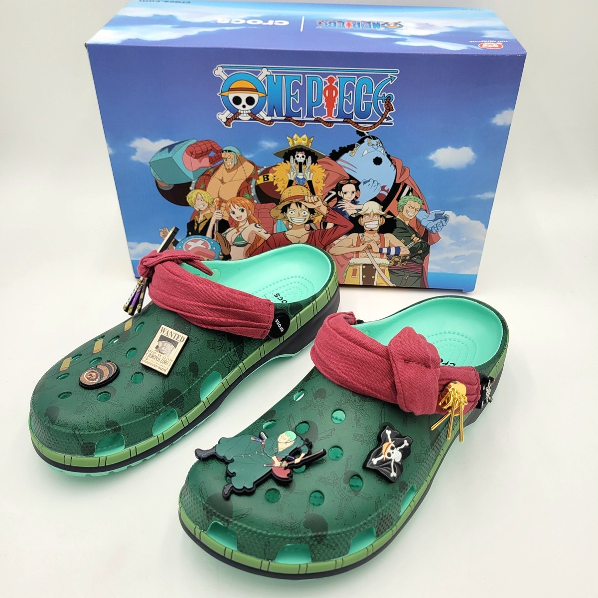 Crocs ONE PIECE Roronoa Zoro Classic Clog Men's Size 11 Anime NEW