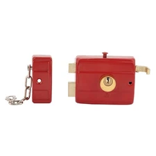 Heavy Duty Security Lock Dead Bolt Lock with Keys for Front Door Red