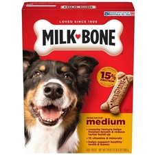 Milk-Bone Original Dog Treats Biscuits for Medium Dogs, 24 Ounces Packaging May