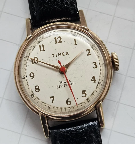 Timex Sprite Mens Vintage Military Watch Hand-Wind Runs Not Serviced