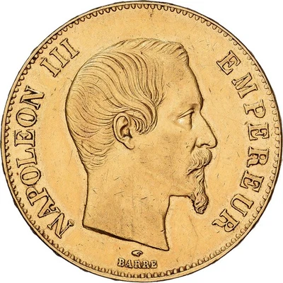 France, Napoléon III, 100 Francs, 1858, Paris, Or, TTB, Gadoury:1135, KM:786.1 - Photo 1/2