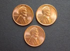 1945-P-1945-D-1945-S 1C RD Lincoln Cent RD UNCIRCULATED#220