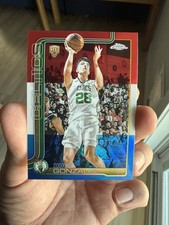 2025-26 Topps Chrome Hugo  Gonzalez RC Red White Blue Refractor #278 NBA Celtics