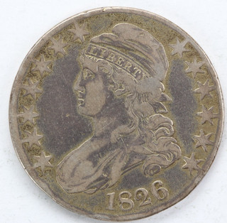 1826 Capped Bust Half obverse scratches