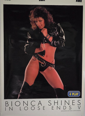 Vintage! 1988 BIONCA SHINES in LOOSE ENDS V Adult Pin-Up Poster (19''X27'')