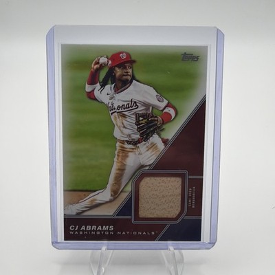 MLM-CA CJ Abrams 2026 Topps Series 1 Game Used Bat Piece Card 