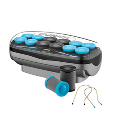 Conair Custom Curls  Waves Rollers, 12 Multi-Size Ceramic Rollers with Clips