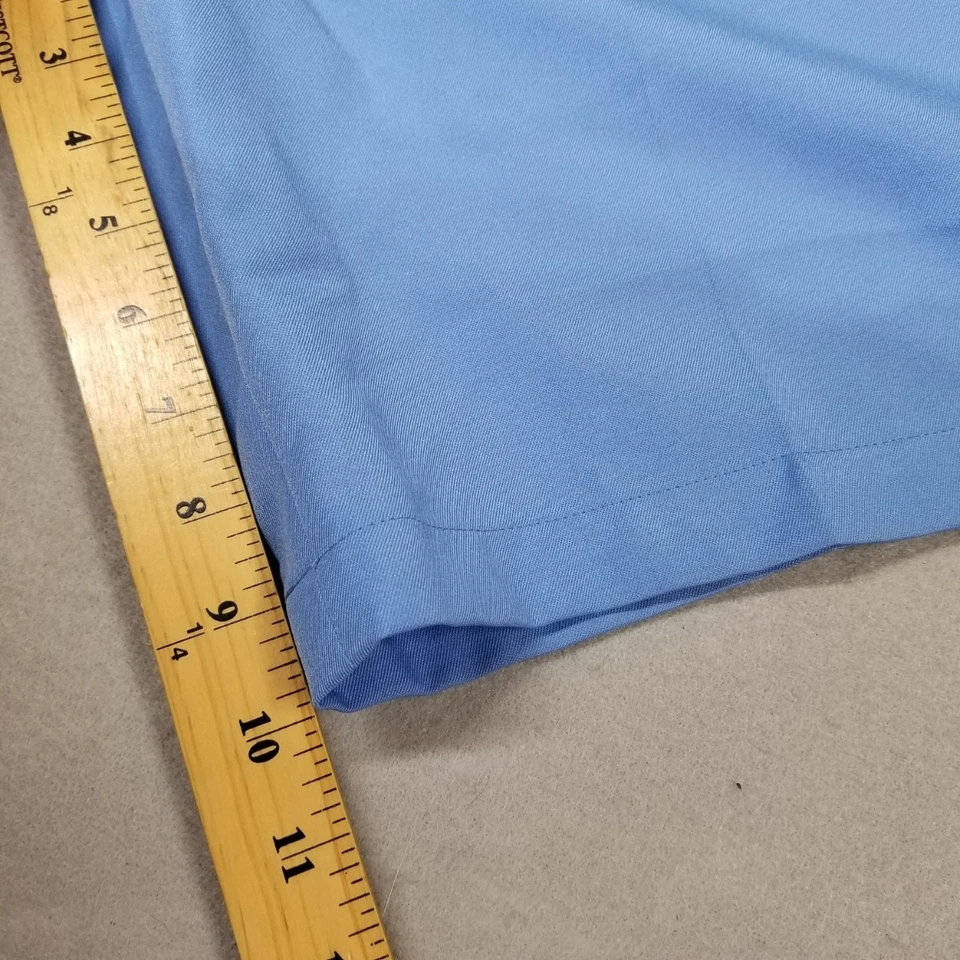 Louis Raphael Golf Shorts Mens Size 34 Blue Flat Front Golfer Polyester - Image 4 of 4