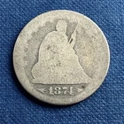 1874 Liberty Seated Quarter Philadelphia 90% Silver