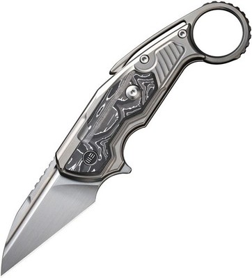 We Knife Co Yardbird Button Lock Folding Knife CPM-20CV Titanium