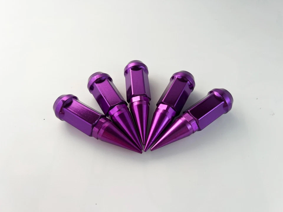 16PC EZ-GO CLUB CAR GOLF CART PURPLE 3.18'' SPIKE LUG NUT 1/2"-20 FOR GOLF CARTS - Image 3 of 4
