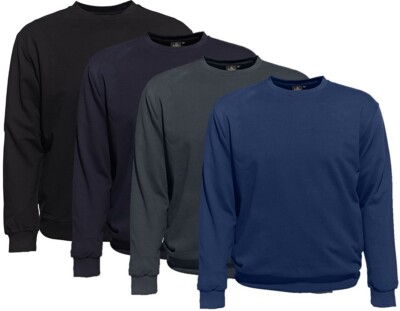 Übergrößen Designer Sweatshirt AHORN SPORTSWEAR 4 Farben
