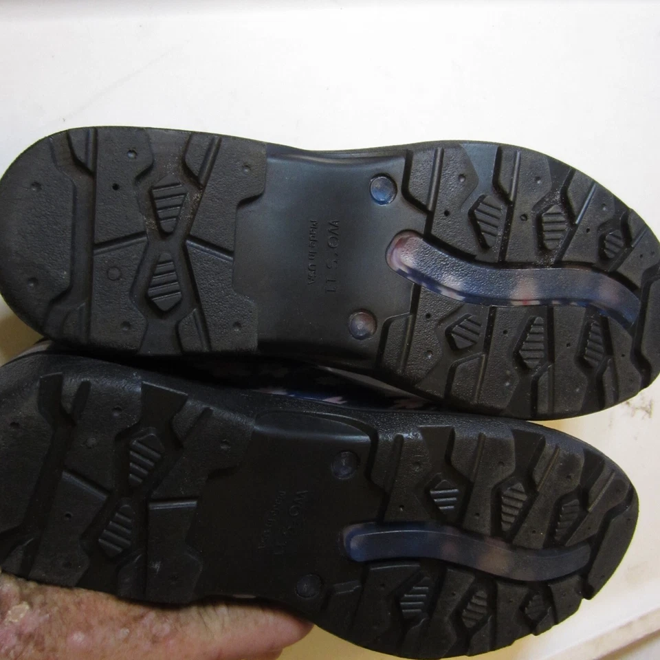 Zapatos de jardín Sloggers talla 10 para mujer púrpura estampado floral impermeables informales sin cordones Foto 4 de 4