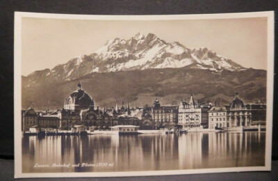 Switzerland Early 1900 R.P.P., Luzern, Railway Station & Mt. Pilatus