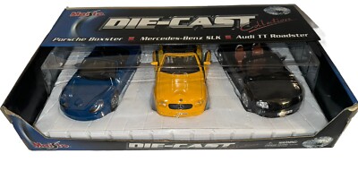 Rare Maisto 3 Car Set Porsche Mercedes Benz Audi Detailed Replicas